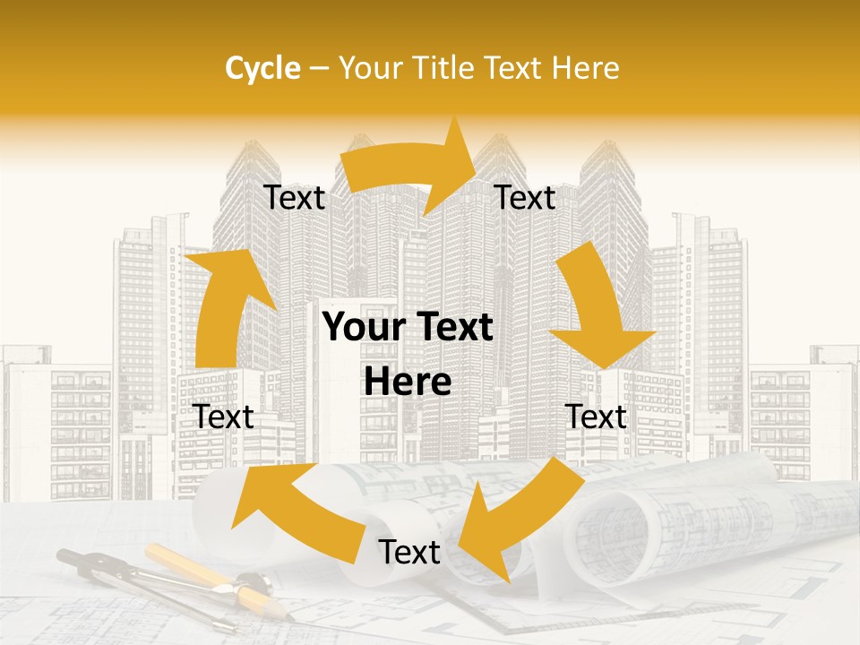 Draw Writing Instrument Estate PowerPoint Template