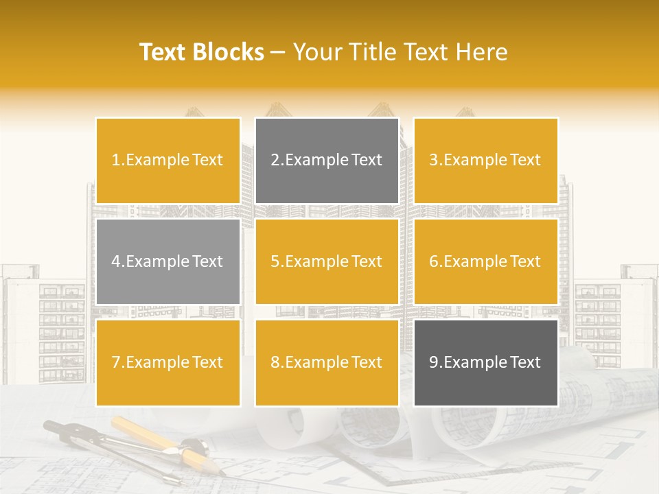 Draw Writing Instrument Estate PowerPoint Template