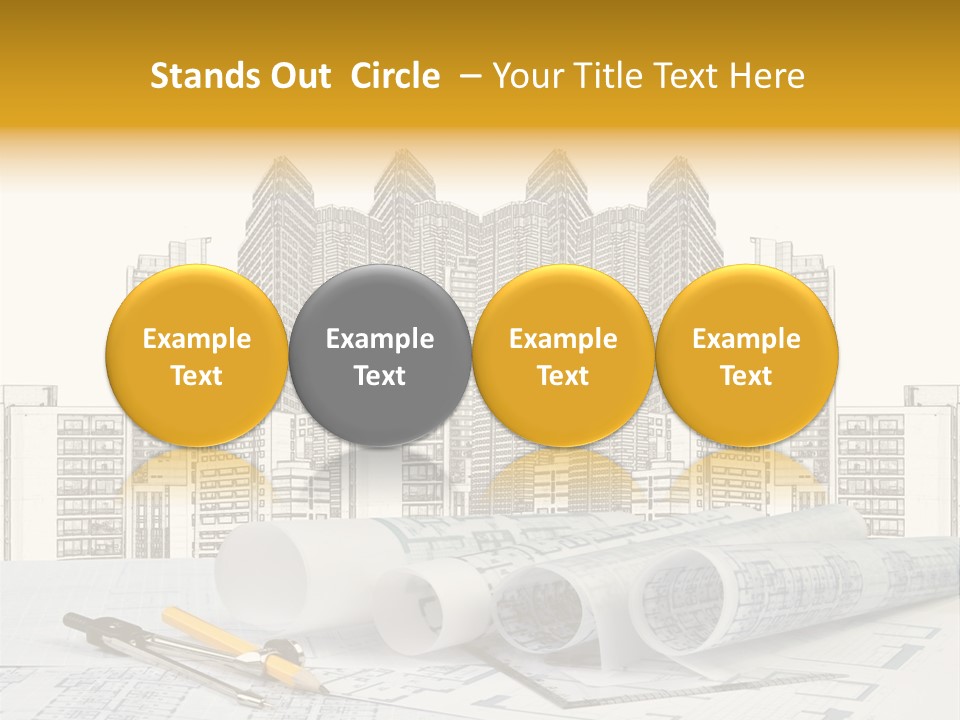 Draw Writing Instrument Estate PowerPoint Template