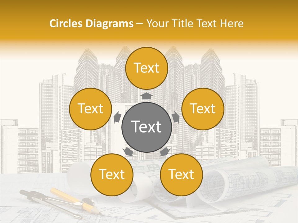 Draw Writing Instrument Estate PowerPoint Template