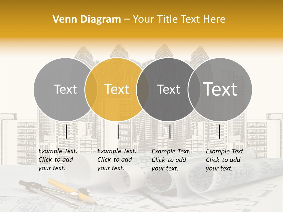 Draw Writing Instrument Estate PowerPoint Template