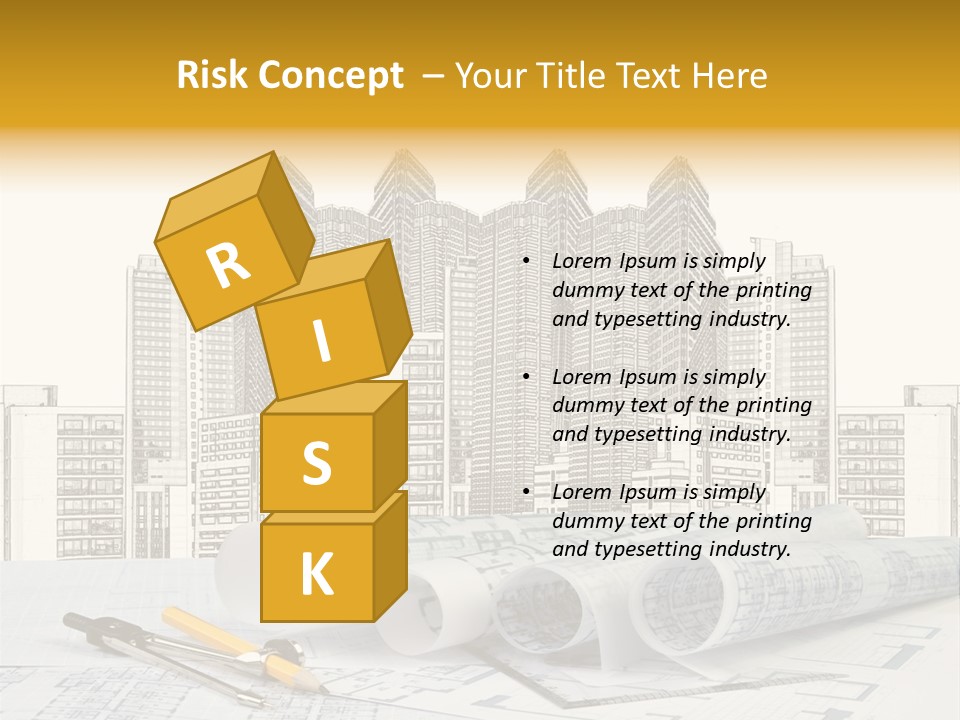 Draw Writing Instrument Estate PowerPoint Template