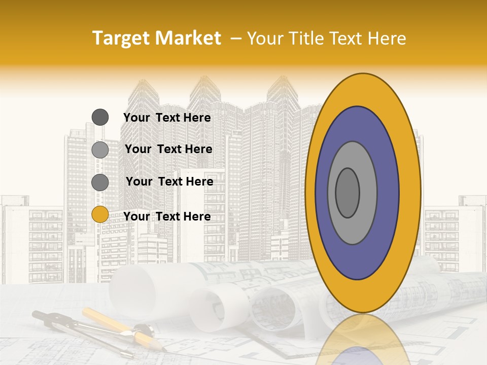 Draw Writing Instrument Estate PowerPoint Template