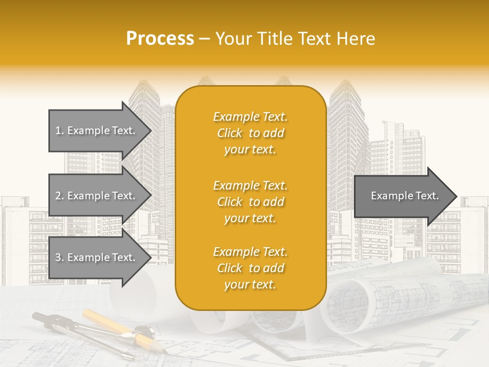 Draw Writing Instrument Estate PowerPoint Template