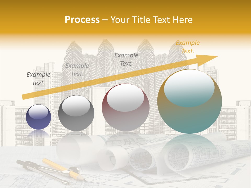 Draw Writing Instrument Estate PowerPoint Template