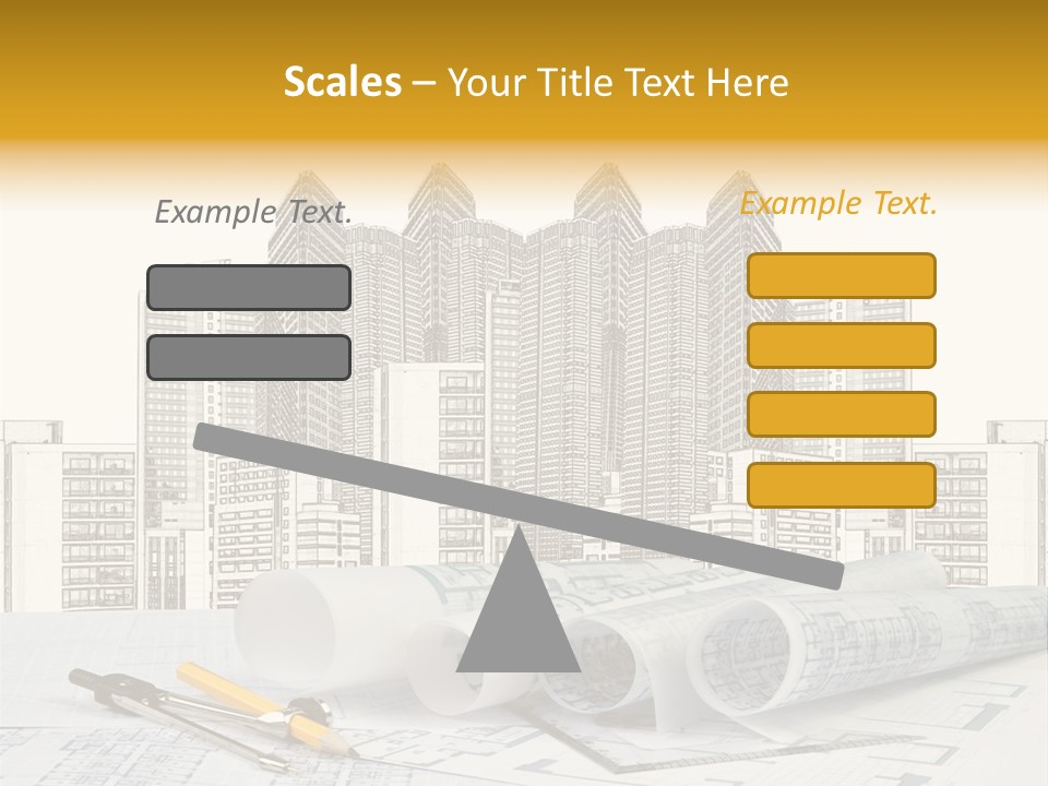 Draw Writing Instrument Estate PowerPoint Template