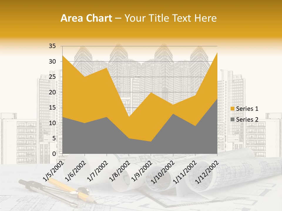 Draw Writing Instrument Estate PowerPoint Template