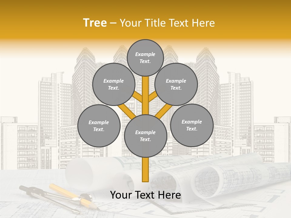 Draw Writing Instrument Estate PowerPoint Template