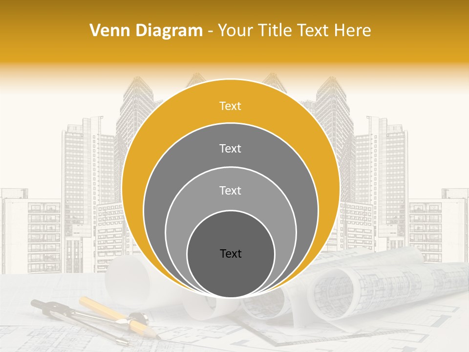 Draw Writing Instrument Estate PowerPoint Template