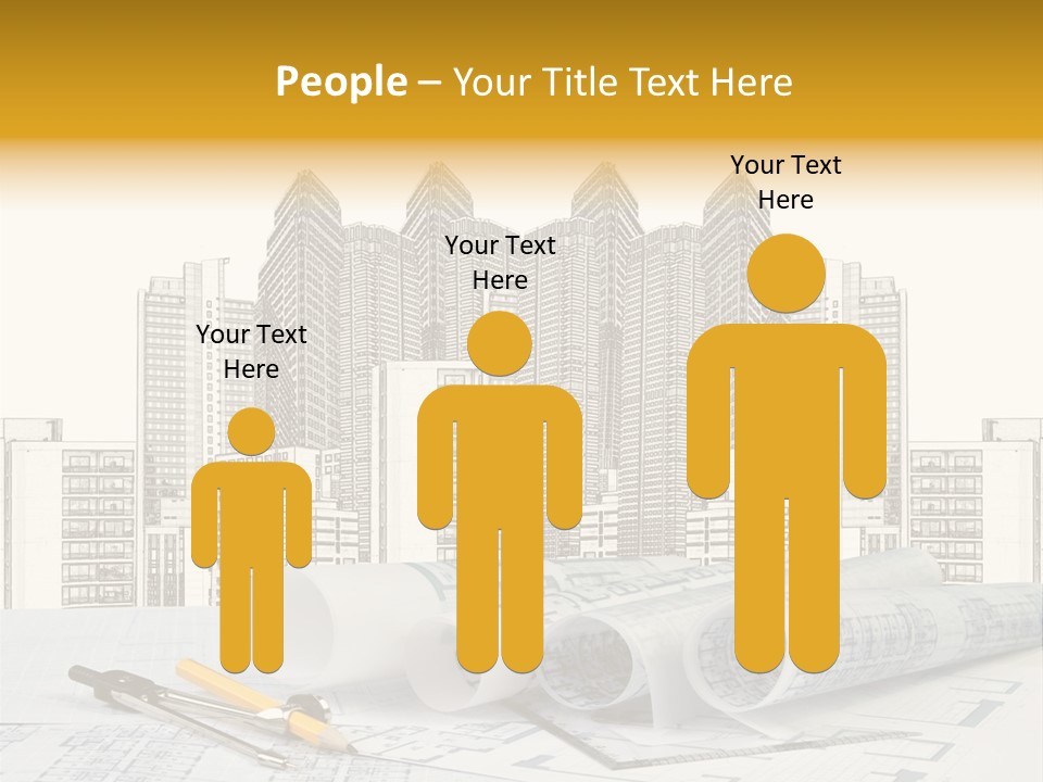 Draw Writing Instrument Estate PowerPoint Template