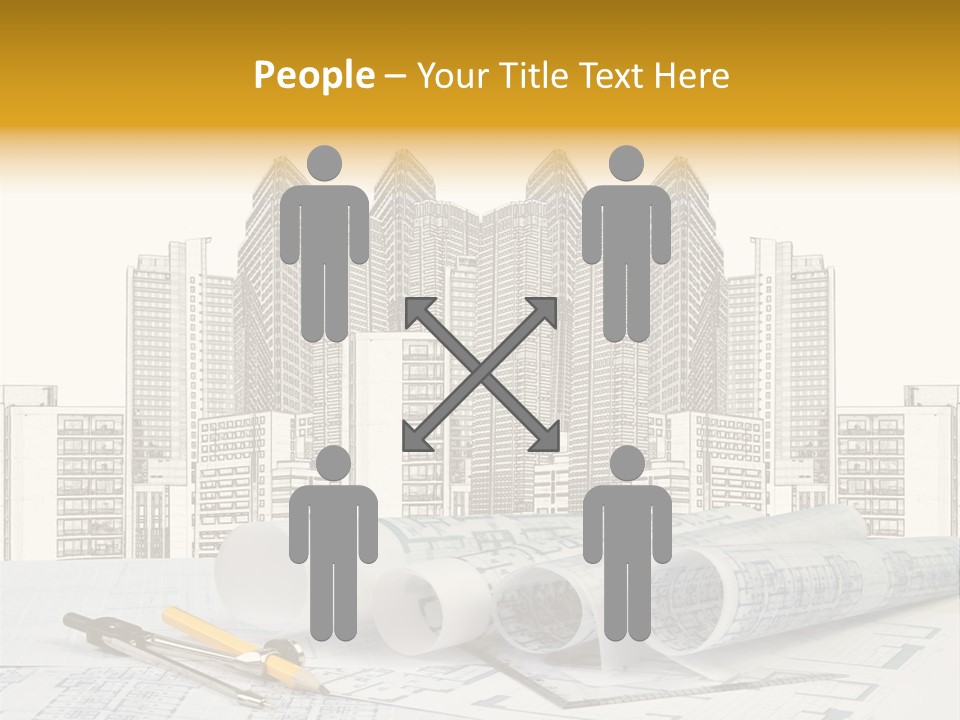 Draw Writing Instrument Estate PowerPoint Template