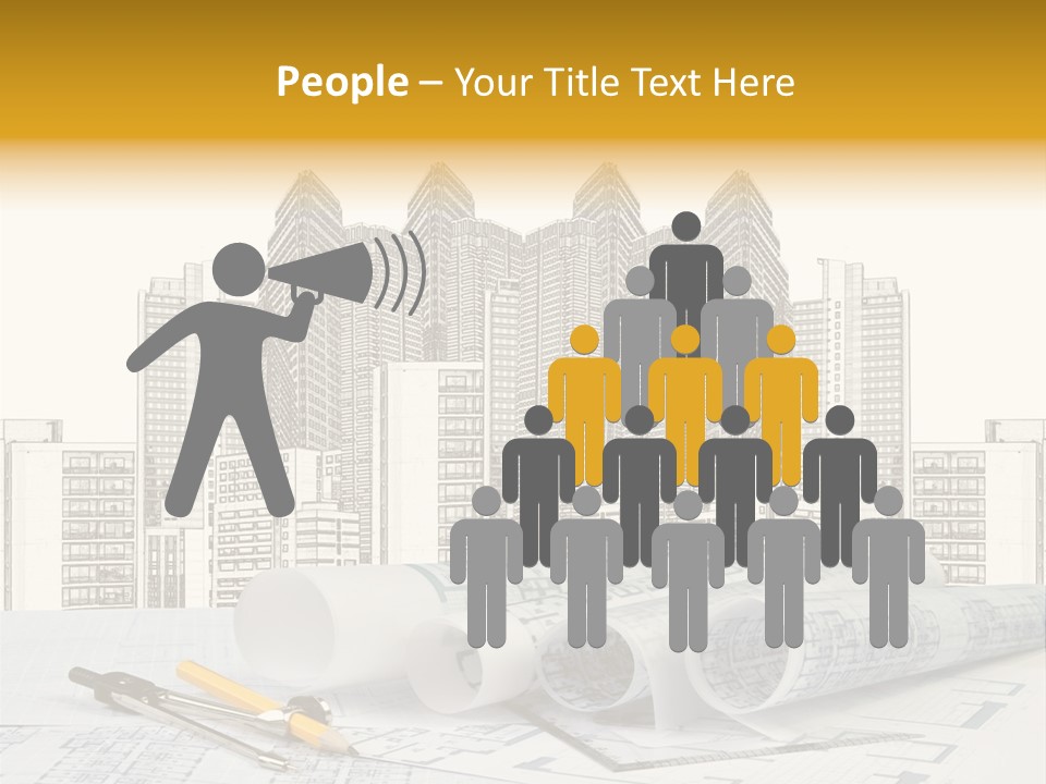 Draw Writing Instrument Estate PowerPoint Template