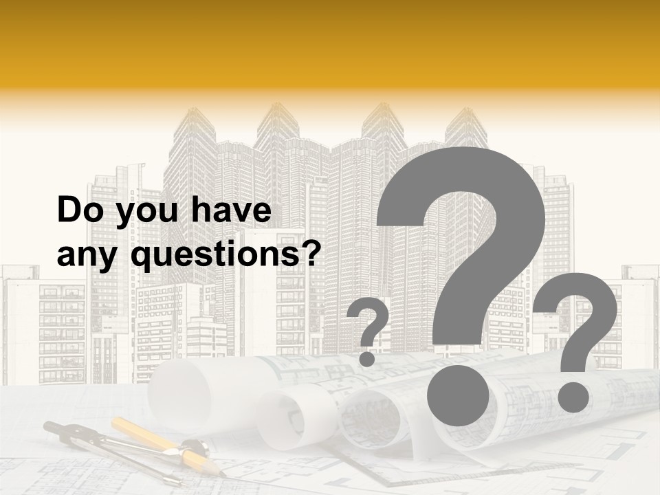 Draw Writing Instrument Estate PowerPoint Template