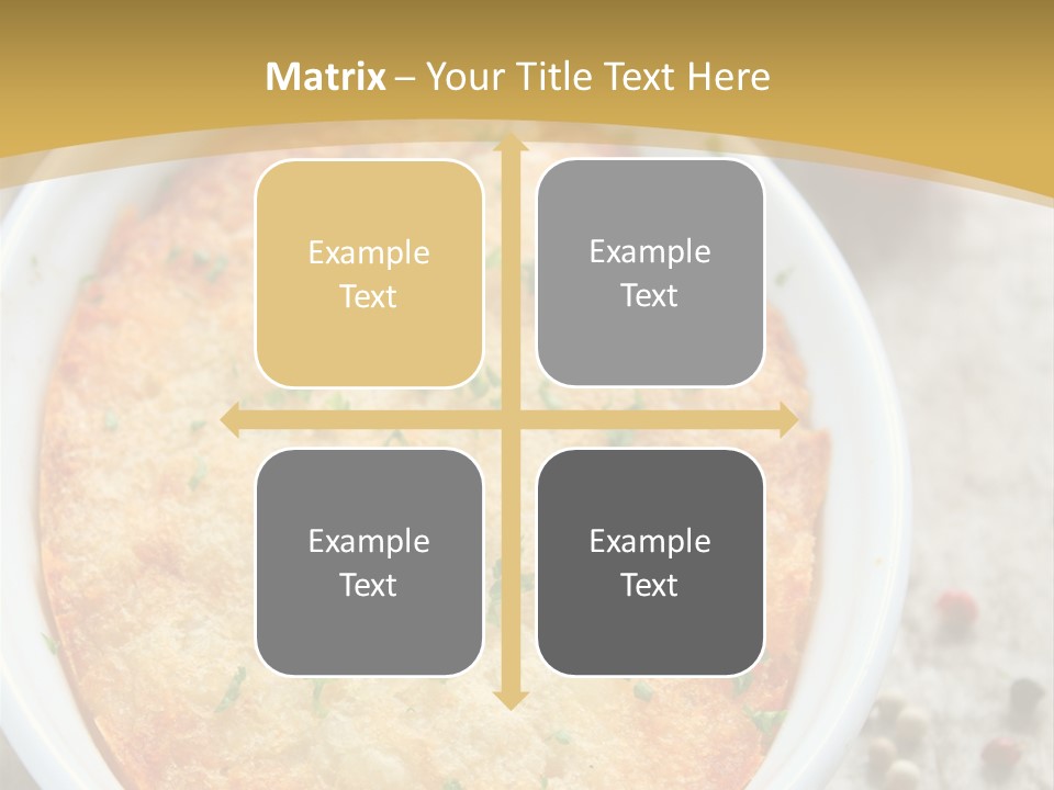 A Dish Of Food On A Table With Tomatoes And Parsley PowerPoint Template