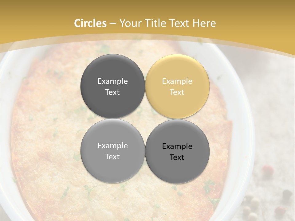 A Dish Of Food On A Table With Tomatoes And Parsley PowerPoint Template