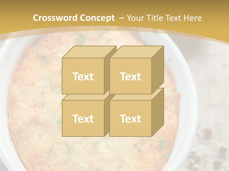 A Dish Of Food On A Table With Tomatoes And Parsley PowerPoint Template