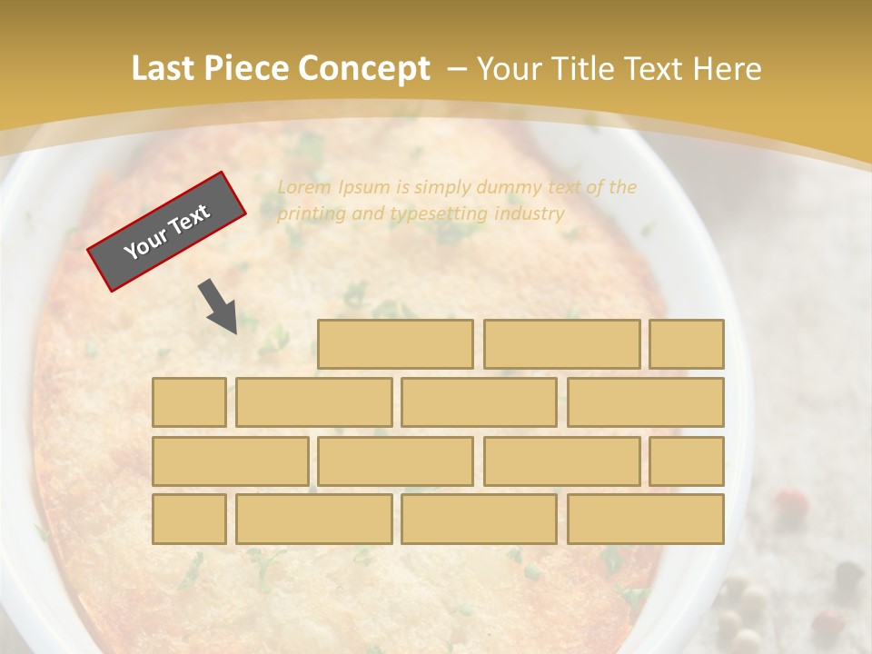 A Dish Of Food On A Table With Tomatoes And Parsley PowerPoint Template