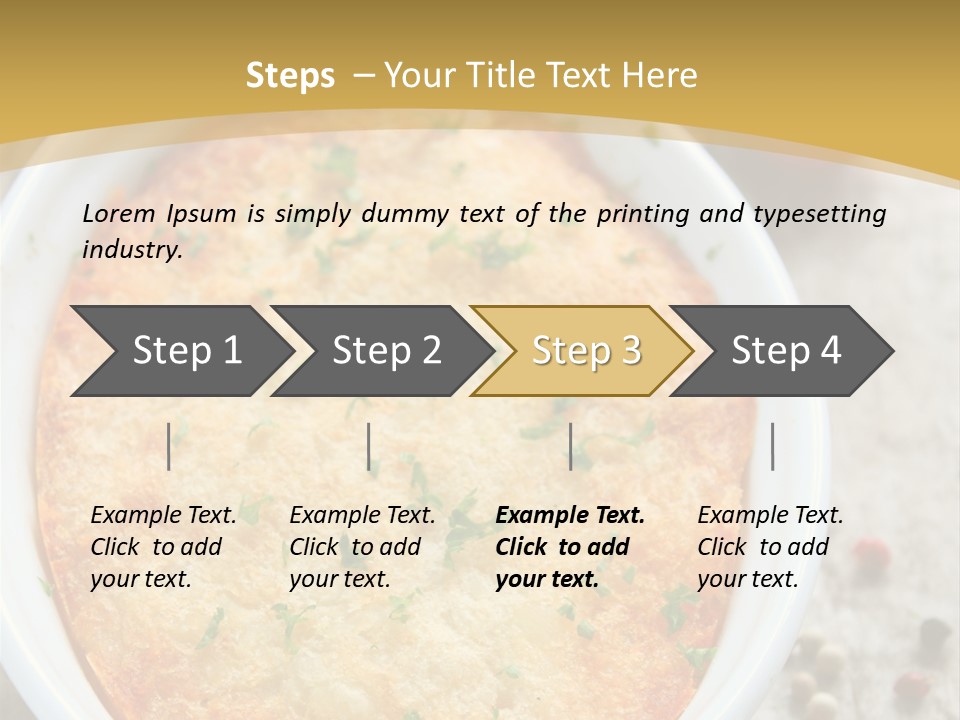 A Dish Of Food On A Table With Tomatoes And Parsley PowerPoint Template