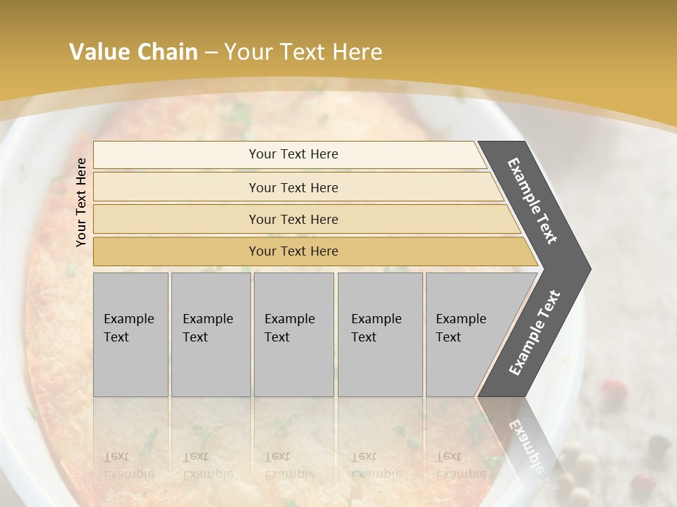 A Dish Of Food On A Table With Tomatoes And Parsley PowerPoint Template