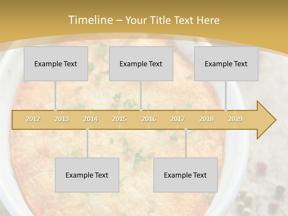 A Dish Of Food On A Table With Tomatoes And Parsley PowerPoint Template