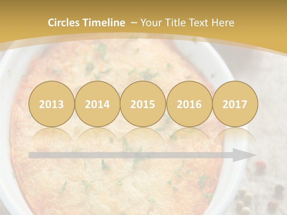 A Dish Of Food On A Table With Tomatoes And Parsley PowerPoint Template