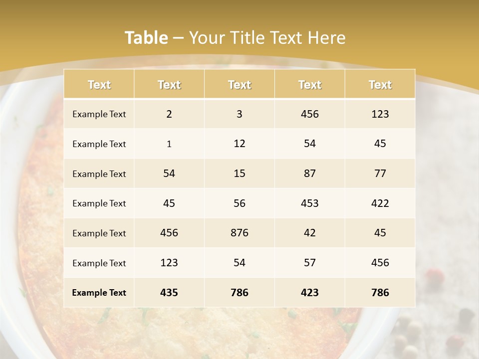 A Dish Of Food On A Table With Tomatoes And Parsley PowerPoint Template