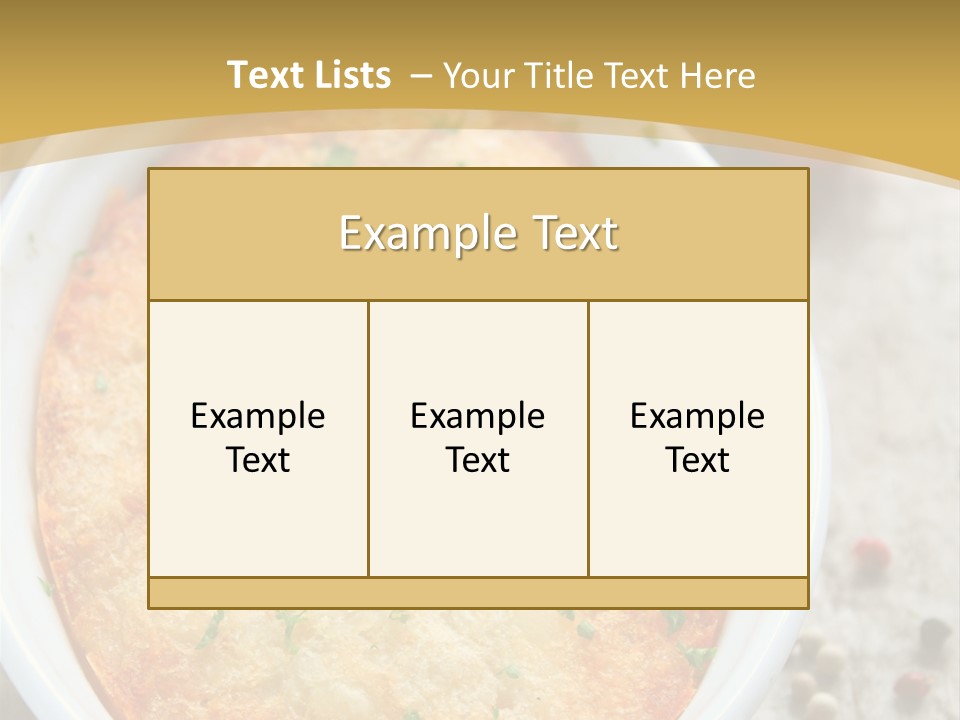 A Dish Of Food On A Table With Tomatoes And Parsley PowerPoint Template