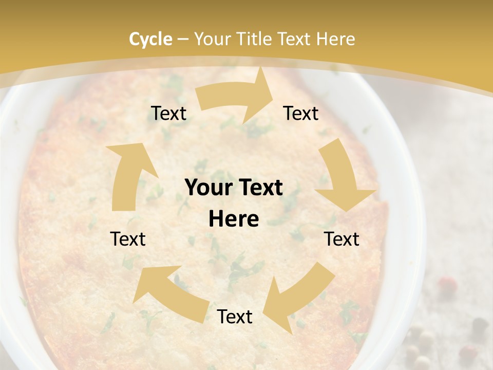 A Dish Of Food On A Table With Tomatoes And Parsley PowerPoint Template