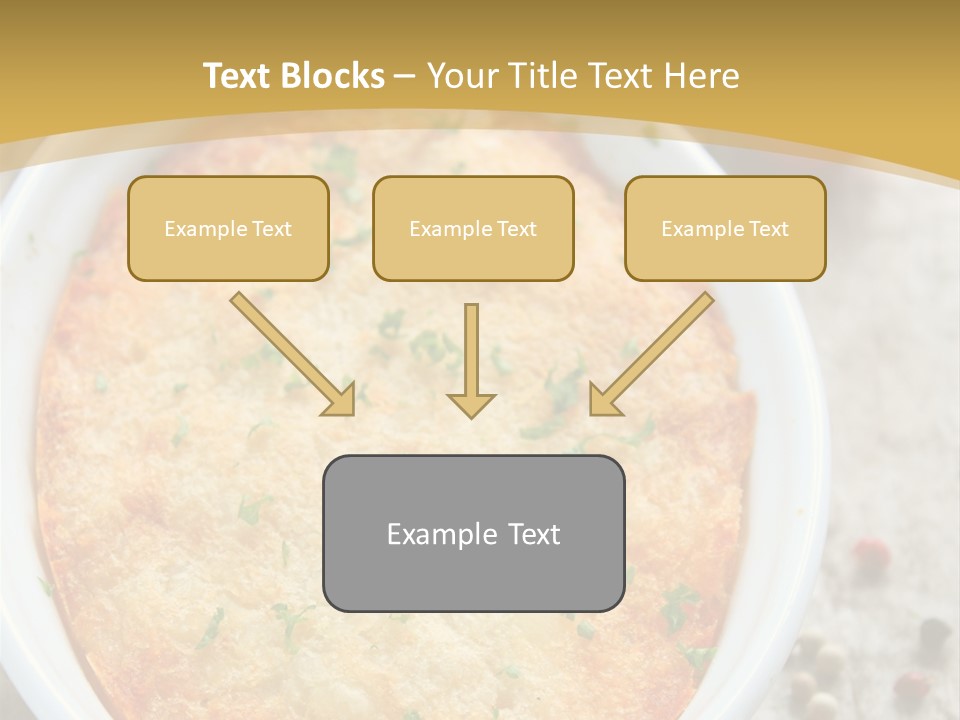 A Dish Of Food On A Table With Tomatoes And Parsley PowerPoint Template