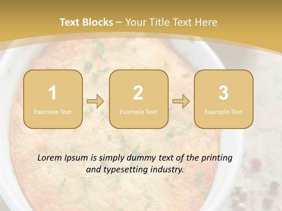 A Dish Of Food On A Table With Tomatoes And Parsley PowerPoint Template