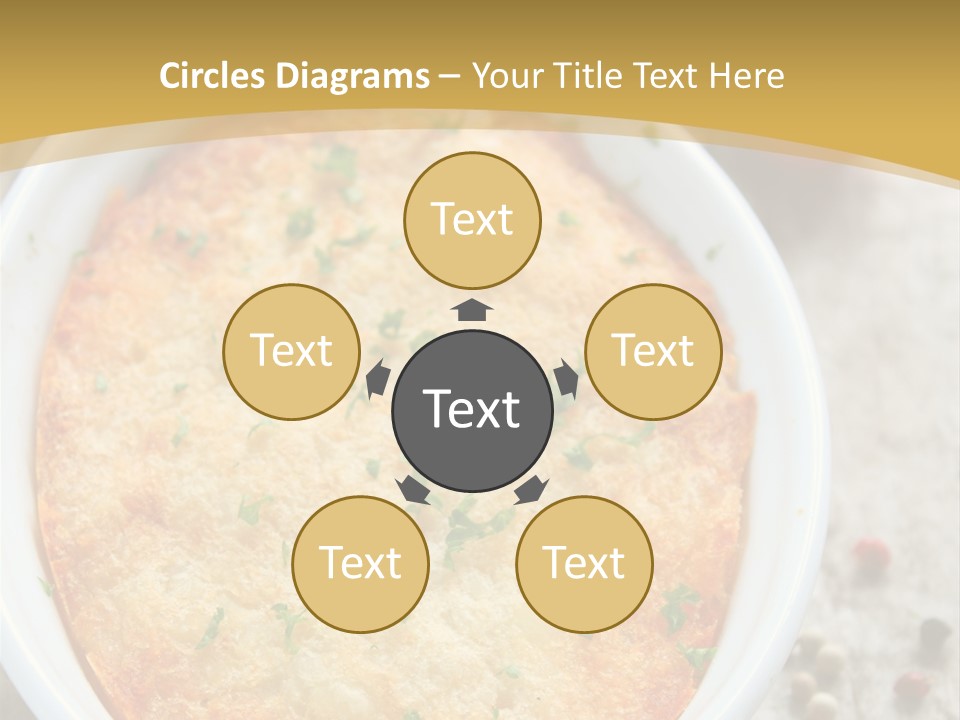 A Dish Of Food On A Table With Tomatoes And Parsley PowerPoint Template