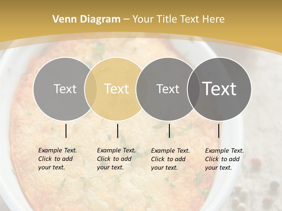 A Dish Of Food On A Table With Tomatoes And Parsley PowerPoint Template