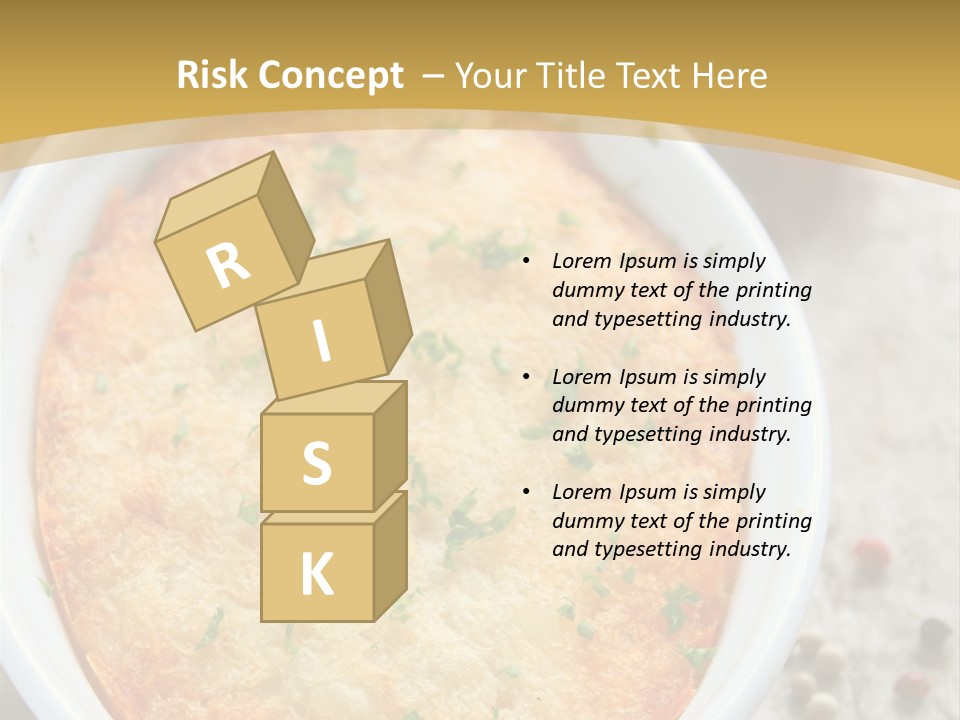 A Dish Of Food On A Table With Tomatoes And Parsley PowerPoint Template