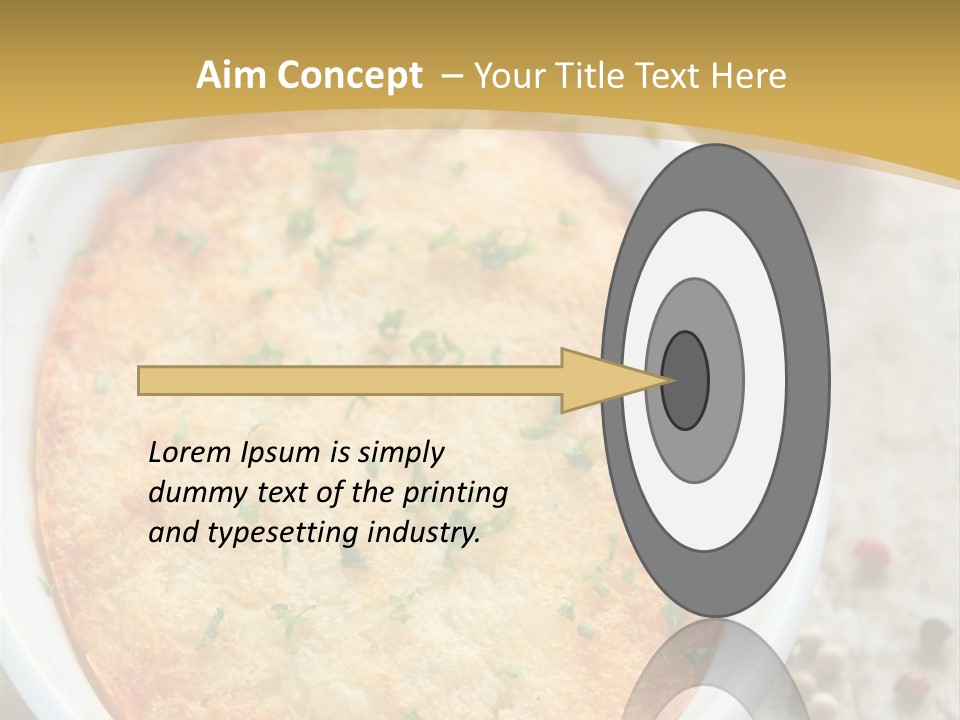 A Dish Of Food On A Table With Tomatoes And Parsley PowerPoint Template