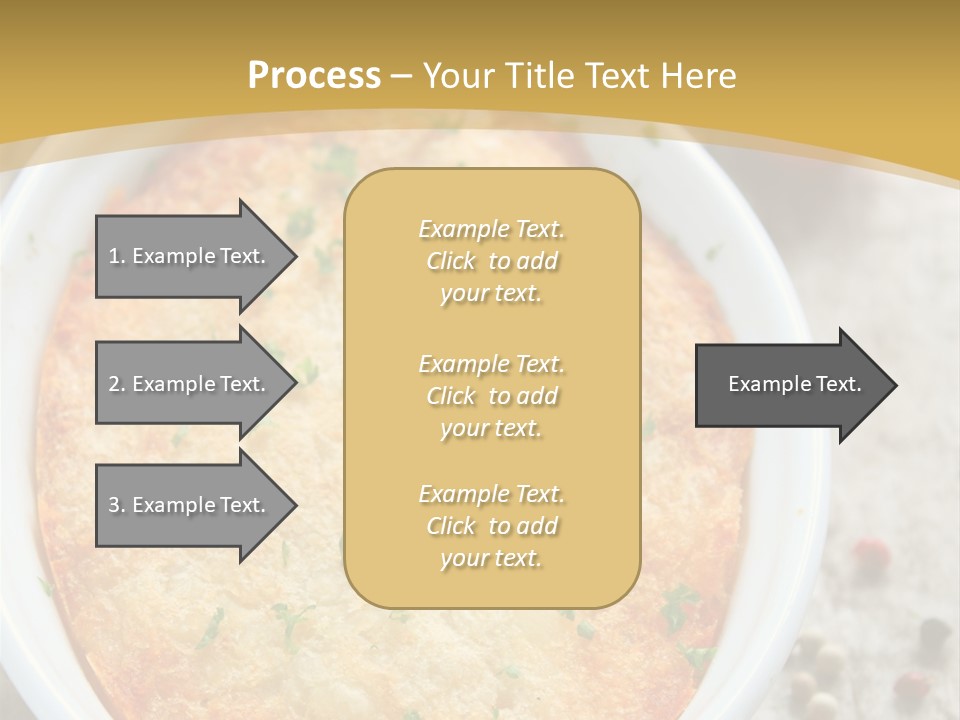 A Dish Of Food On A Table With Tomatoes And Parsley PowerPoint Template