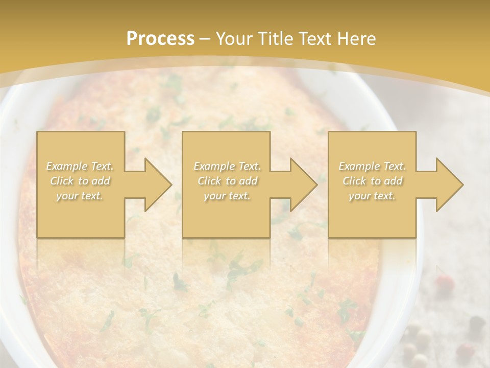 A Dish Of Food On A Table With Tomatoes And Parsley PowerPoint Template