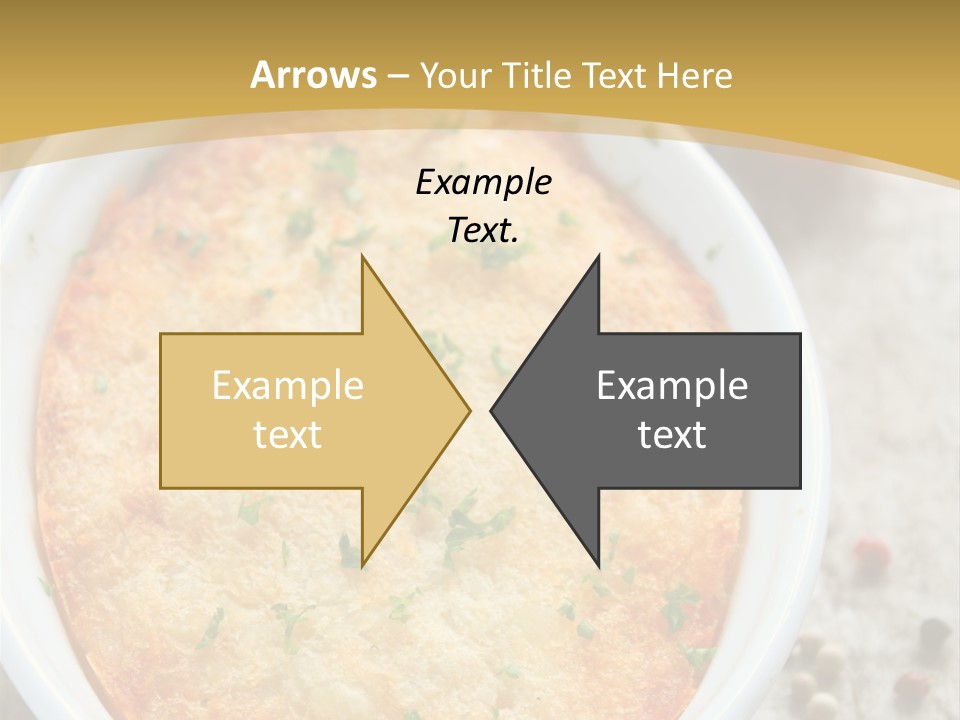A Dish Of Food On A Table With Tomatoes And Parsley PowerPoint Template