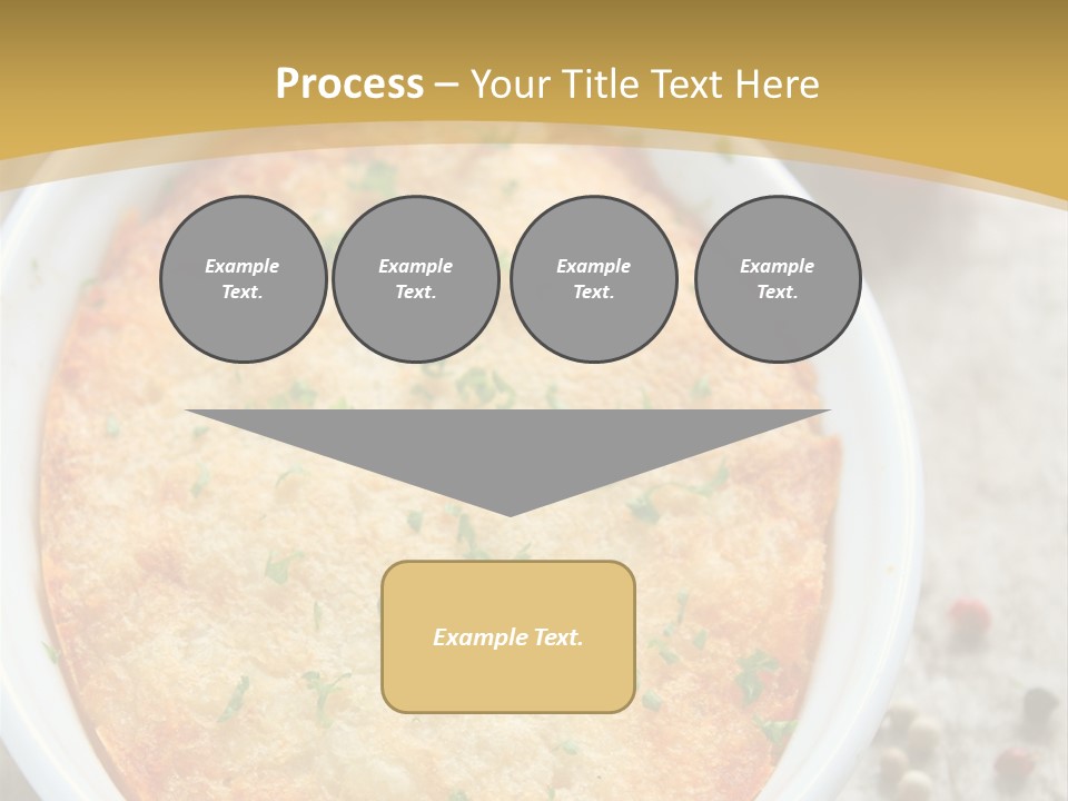 A Dish Of Food On A Table With Tomatoes And Parsley PowerPoint Template