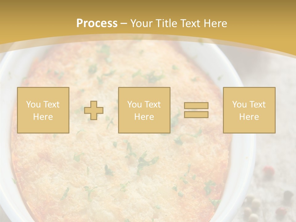 A Dish Of Food On A Table With Tomatoes And Parsley PowerPoint Template