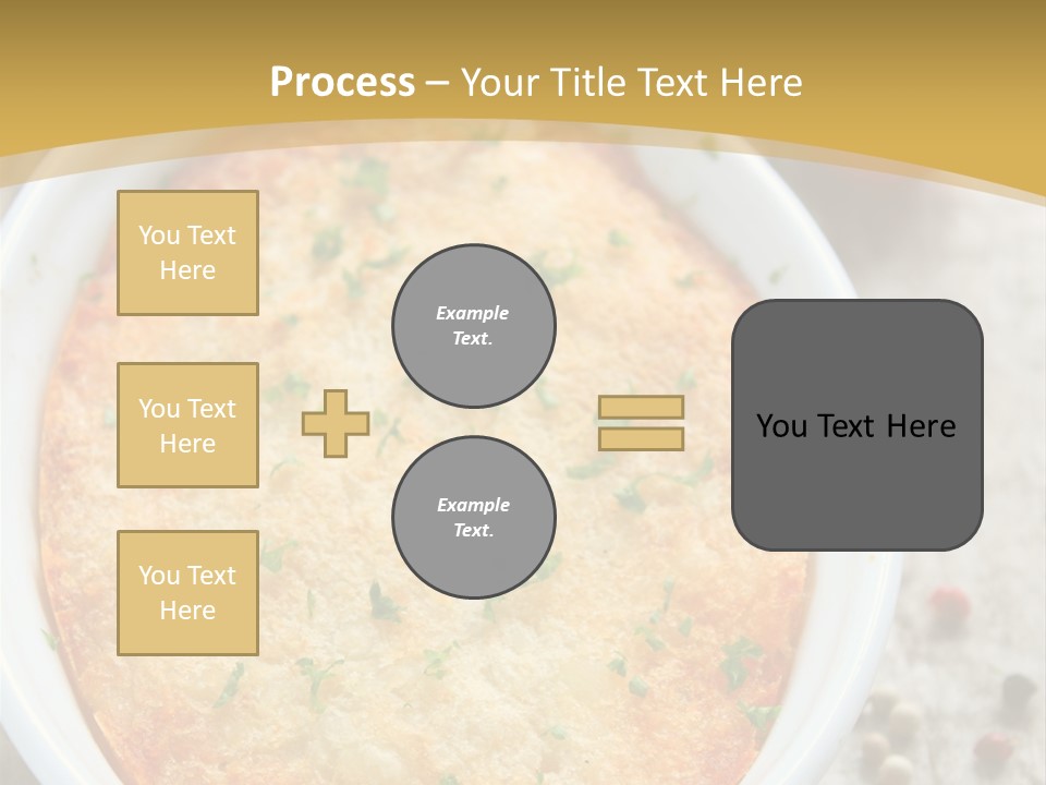A Dish Of Food On A Table With Tomatoes And Parsley PowerPoint Template