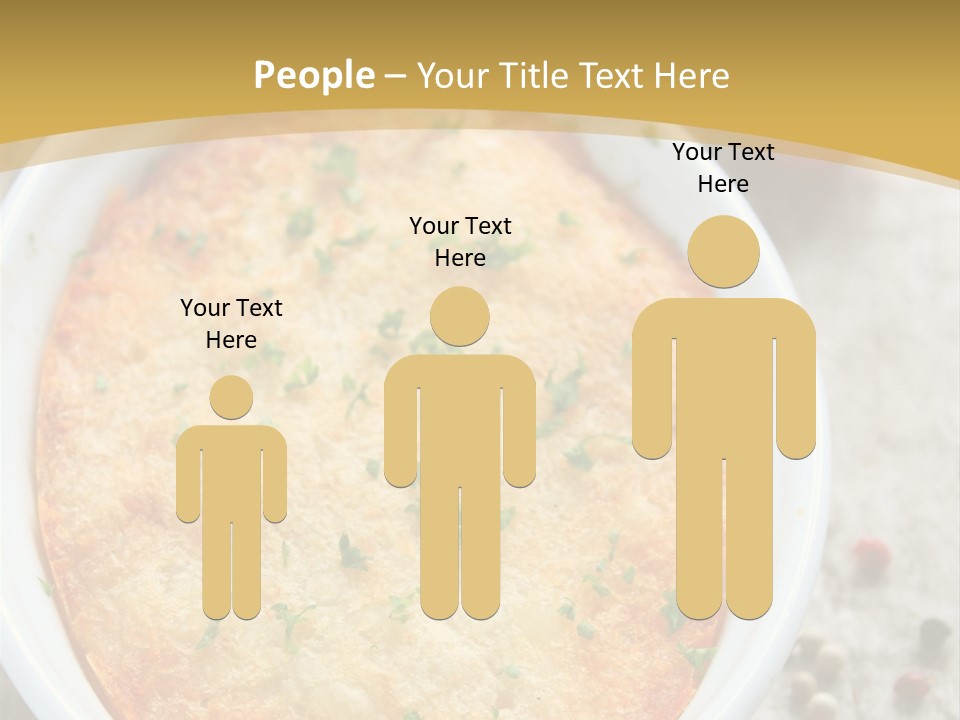 A Dish Of Food On A Table With Tomatoes And Parsley PowerPoint Template