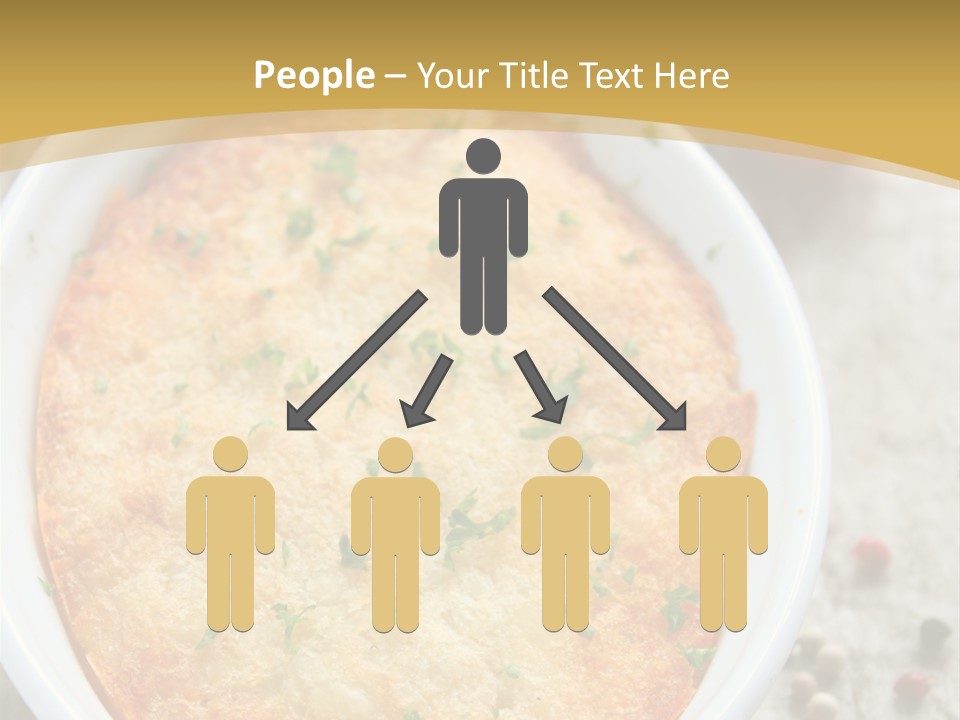 A Dish Of Food On A Table With Tomatoes And Parsley PowerPoint Template