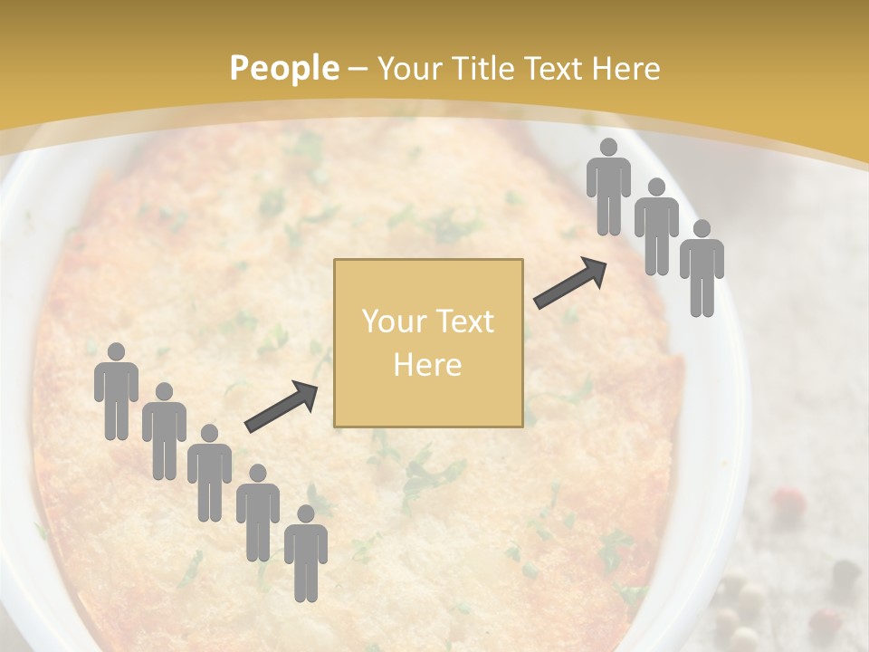 A Dish Of Food On A Table With Tomatoes And Parsley PowerPoint Template