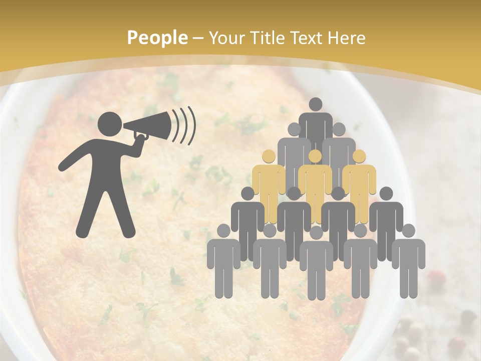 A Dish Of Food On A Table With Tomatoes And Parsley PowerPoint Template