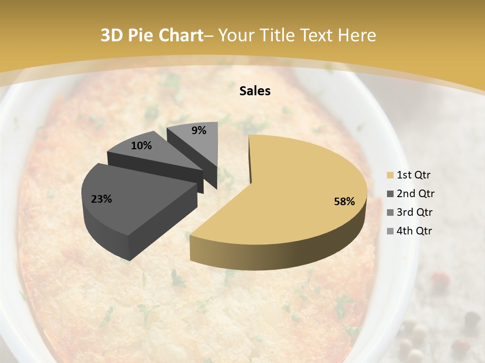 A Dish Of Food On A Table With Tomatoes And Parsley PowerPoint Template