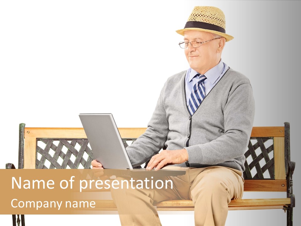 Studio Pension Posing PowerPoint Template