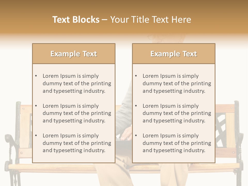Studio Pension Posing PowerPoint Template