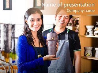 Vase Gift Seller PowerPoint Template