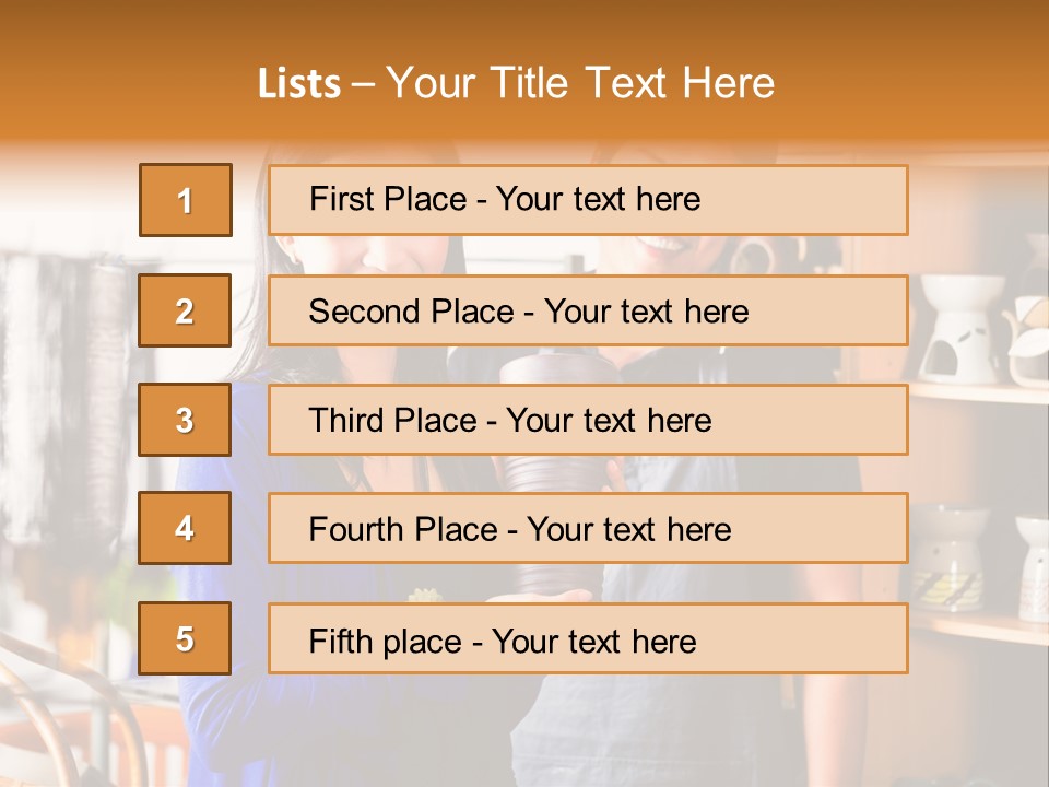 Vase Gift Seller PowerPoint Template
