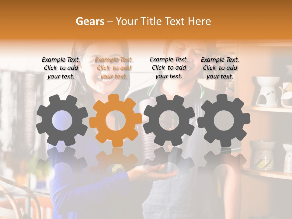 Vase Gift Seller PowerPoint Template